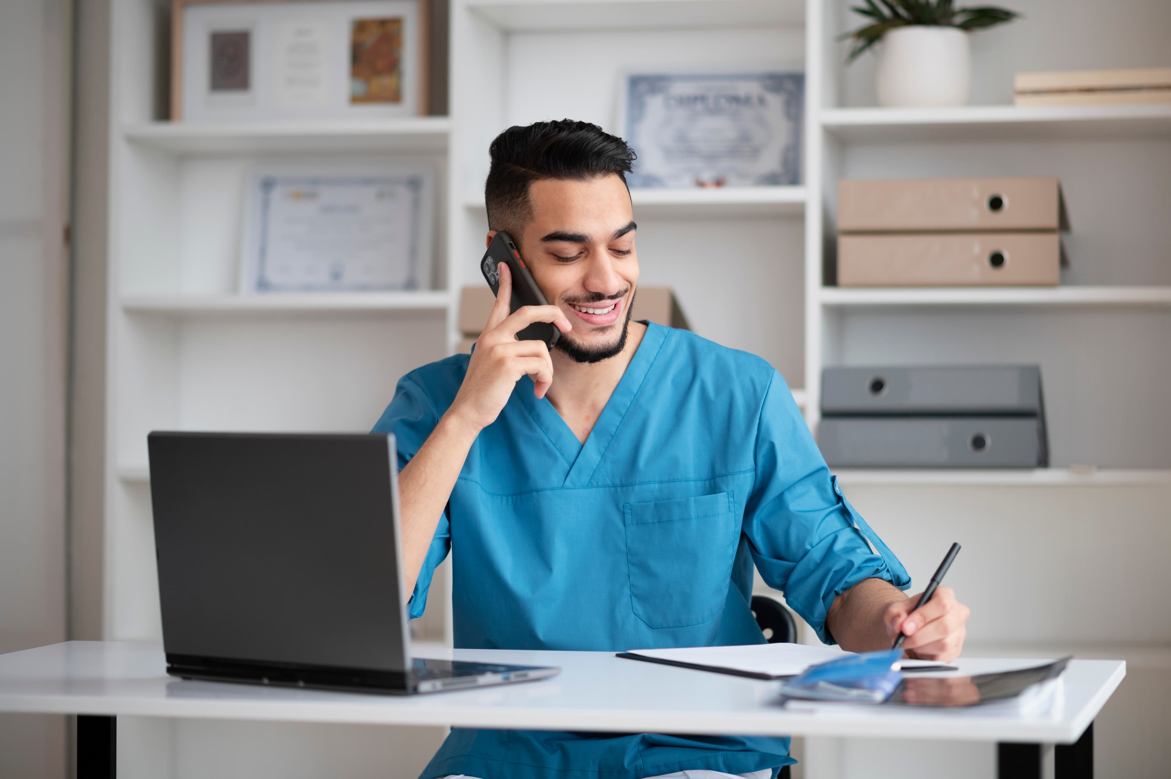 Telemedicine specialist video call